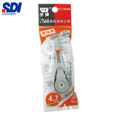  SDI手牌 CT-204R iPULO按壓式修正帶替換帶-4.2 mm x 6 m / 個 