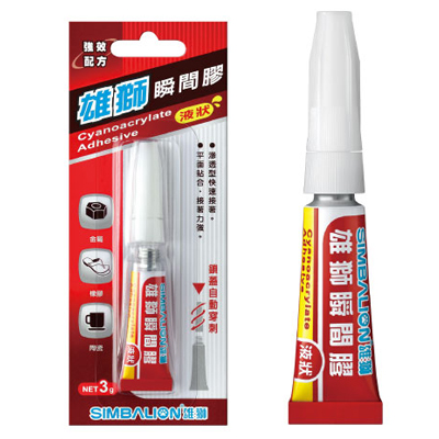 【雄獅】GU101 瞬間膠(液狀)3g/支 