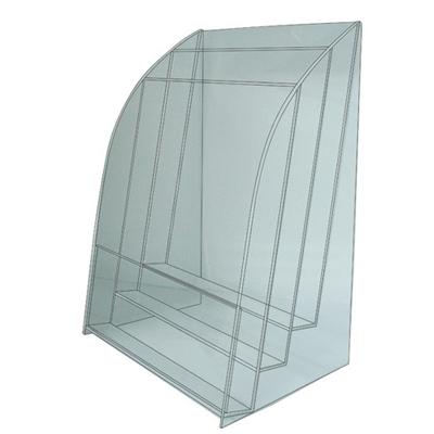 LIFE 徠福 NO.1216 壓克力型錄架-A4規格(三層) / 個  