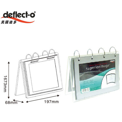 迪多deflect-o TM011373 V型活頁目錄架 4吋X6吋(含6個封套) / 個 