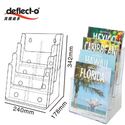 迪多deflect-o 77441 四層高背目錄架-A4 / 個