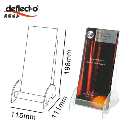 迪多deflect-o 775383 水晶質感高背目錄架-1/3 A4 / 個