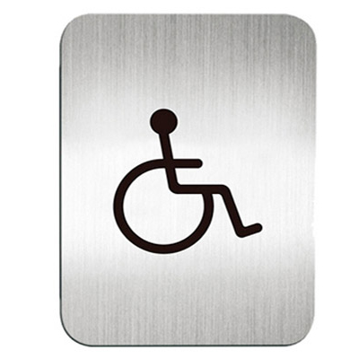 迪多deflect-o 610610S 殘障洗手間-鋁質方形貼牌 / 個