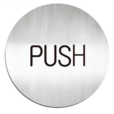 迪多deflect-o 611410C 英文(推)-鋁質圓形貼牌 / 個