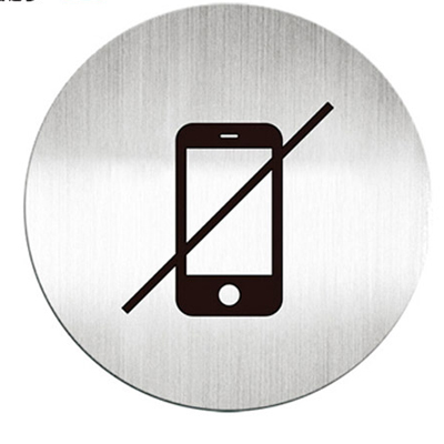 迪多deflect-o 610910C 禁止使用手機-鋁質圓形貼牌 / 個  