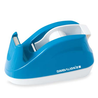 【雄獅】TD101 小型膠帶台(藍) /台