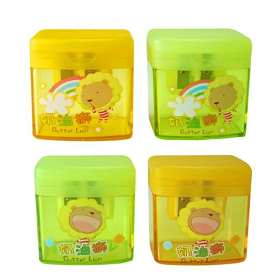 【雄獅】PS-101 奶油獅雙孔筆削 