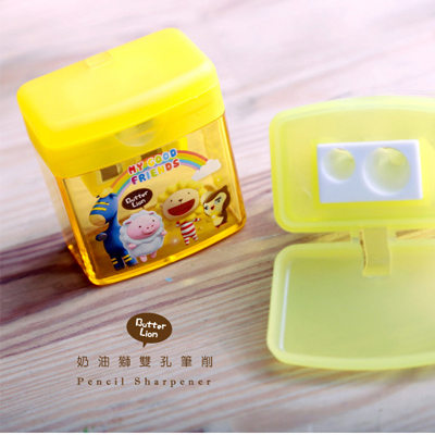 【雄獅】PS108 奶油獅雙孔筆削  