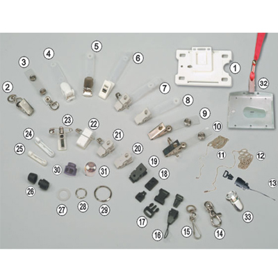 英字牌 B905 三片式吊夾 100入/包 #5