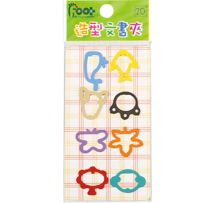 足勇 NO.35003 彩色造型文書夾 8入 / 包  