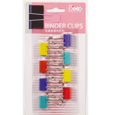 足勇 NO.31025 彩色長尾夾#226(19mm) 8支 / 卡