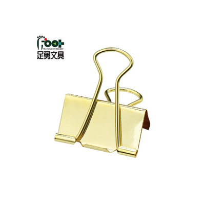 足勇 NO.31164 OA筒裝金色長尾夾#224(32mm) 12支 / 筒  