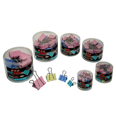 自強 S0245彩色長尾夾(25mm) -12入 / 筒