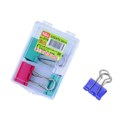 LIFE 徠福 NO.211 彩色兩用票夾(25mm/7支入) / 盒