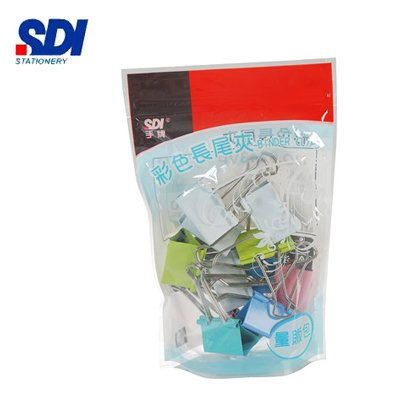 SDI手牌 0243VP 41mm彩色長尾夾- 12支入 / 袋