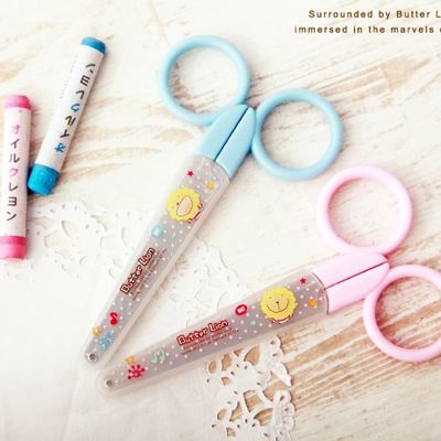 【雄獅】SS-007 奶油獅學生剪刀(粉紅)/支