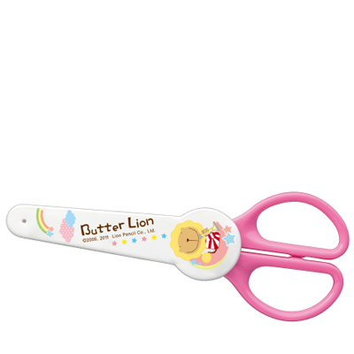 【雄獅】SS-003 奶油獅安全剪刀(粉紅)/支