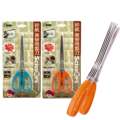 足勇 NO.47011 碎紙.美勞用剪刀 1支 / 卡