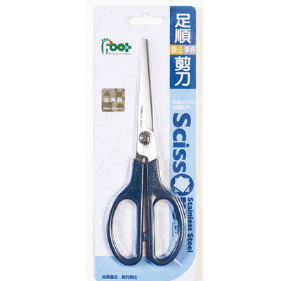足勇 NO.45004 足順辦公事務剪刀 1支 / 卡