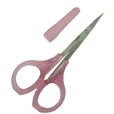 LIFE 徠福 NO.2010 美容剪刀塑膠柄 (塑膠柄/曲93mm) / 支  