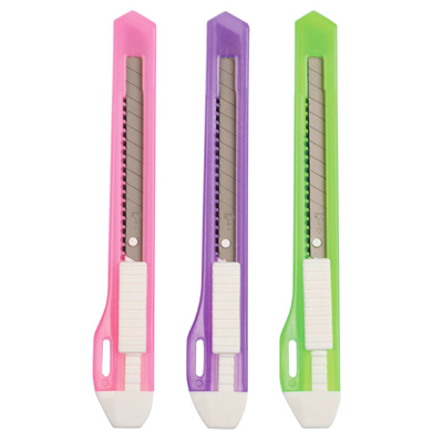 足勇 NO.81011 粉彩美工刀 1支 / 卡