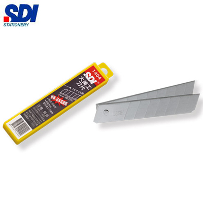 SDI 手牌 1404 日本高碳鋼 高利度大美工刀片 10片 / 盒  