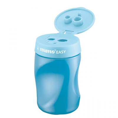 STABILO 德國天鵝 EASYsharpener 3 in 1 人體工學削筆器 (4501/2藍色-左手專用) / 個