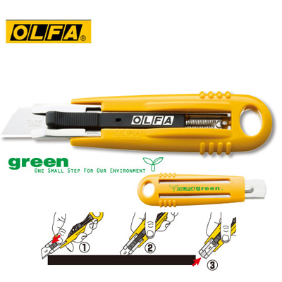 OLFA SK-4/green 環保材質安全工作刀 / 支