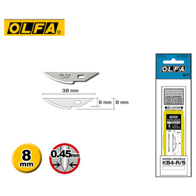 OLFA KB4-R/5 專業用筆刀刀片 (5片入) / 包