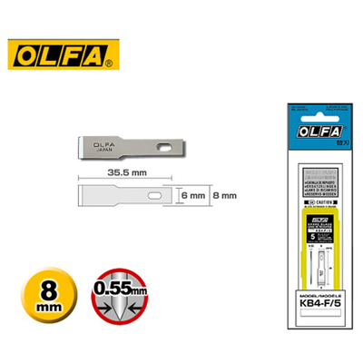 OLFA KB4-F/5 專業用筆刀刀片 (5片入) / 包