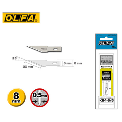 OLFA KB4-S/5 專業用筆刀刀片 (5片入) / 包