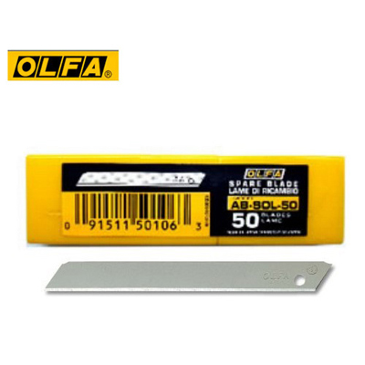 OLFA AB-SOL-50 無折痕小型美工刀片(50片裝) / 盒