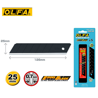 OLFA HBB-5B 銳特大型美工刀片 (5片裝) / 盒  