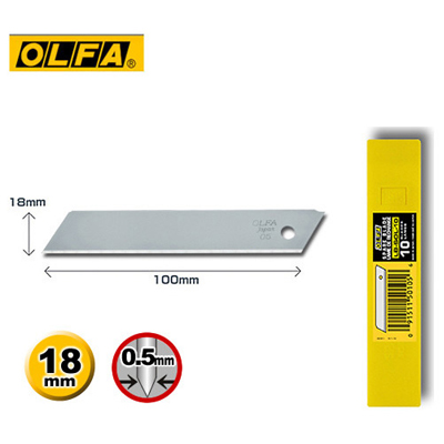 OLFA LB-SOL-10 大型無折痕美工刀片 (10片裝) / 盒 