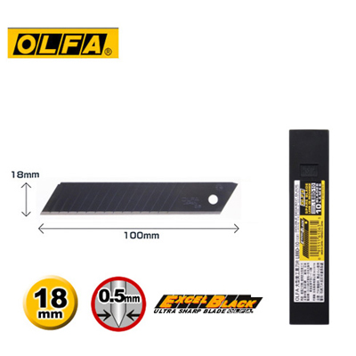 OLFA LBBD-10 大型15截超銳黑刃美工刀片 (10片裝) / 盒