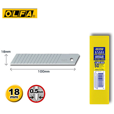 OLFA LBD-50 大型美工刀片(50片裝) / 盒 