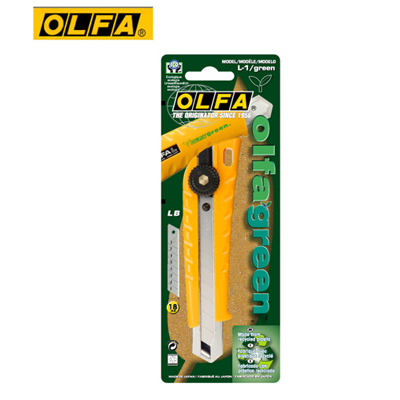 OLFA L-1/green 大型環保材質握把美工刀 / 支