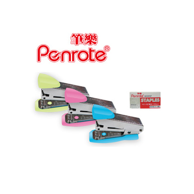 筆樂 KC7471 格紋迷你釘書機加針組 12支/盒  