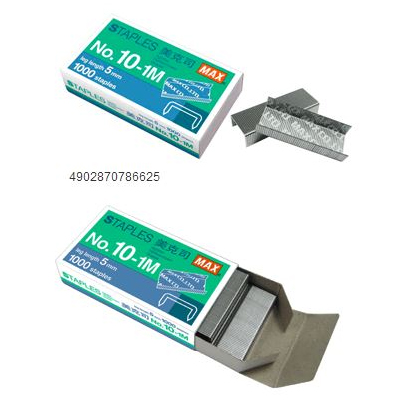 美克司 MAX-10-1M號 釘書針 -20小盒入 / 大盒