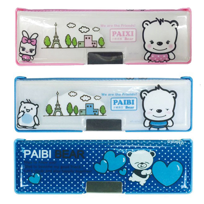 荃翔 00025 派芘熊雙面鉛筆盒 / 個 
