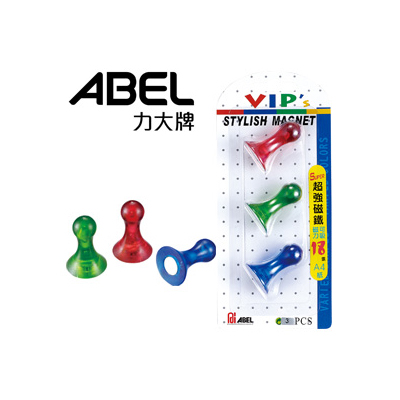 力大 00420 大水滴強力磁鐵 3個/卡