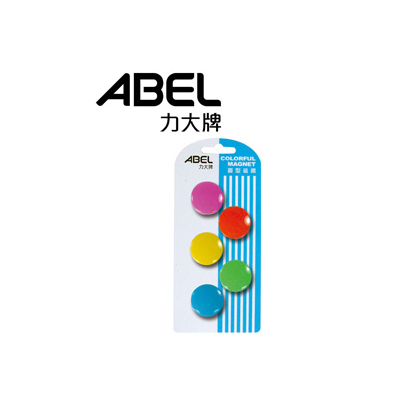 力大 23303 30mm 圓型磁鐵-卡裝 5個/卡