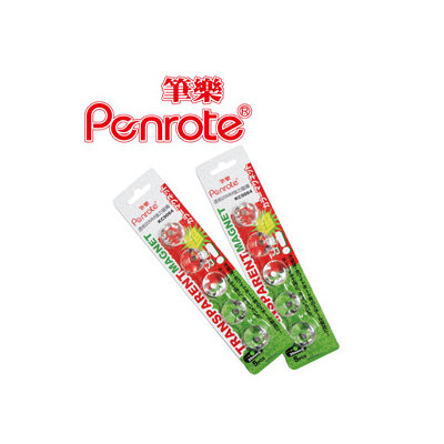 筆樂 KC9064 20mm透明強力磁鐵 16卡/盒  