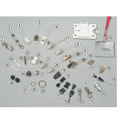 英字牌 360度旋轉加吊扣 100入/包 #3