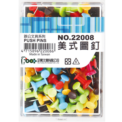 足勇 NO.22008 美式圖釘 / 盒