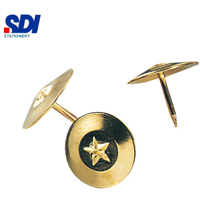 SDI手牌 0302H 金色圖釘(11mm) -160粒入 / 盒