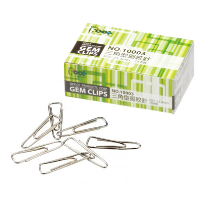 足勇 NO.10003 三角型迴紋針 70支 / 盒