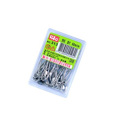 LIFE 徠福 NO.313 別針(50mm30支入) / 盒