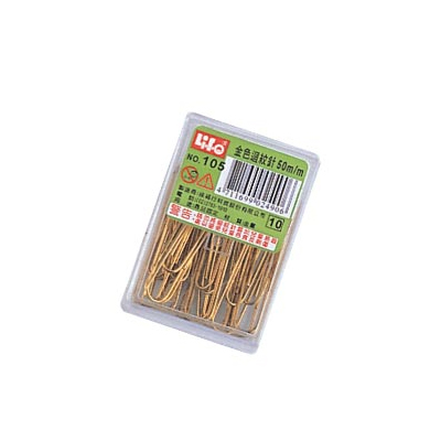 LIFE 徠福 NO.105 金色迴紋針(50mm20支入) / 盒