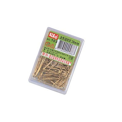 LIFE 徠福 NO.103 金色迴紋針(28mm70支入) / 盒